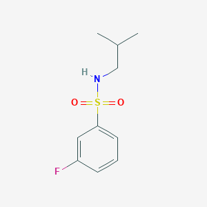 molecular formula C10H14FNO2S B270272 3-fluoro-N-isobutylbenzenesulfonamide 