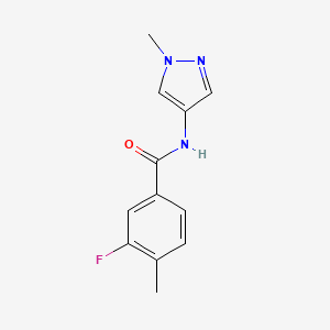 3-Fluoro-4-methyl-N-(1-methylpyrazol-4-yl)benzamide