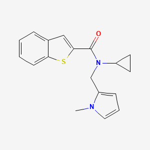 N-cyclopropyl-N-((1-methyl-1H-pyrrol-2-yl)methyl)benzo[b]thiophene-2-carboxamide