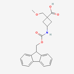 3-(9H-Fluoren-9-ylmethoxycarbonylamino)-1-(methoxymethyl)cyclobutane-1-carboxylic acid