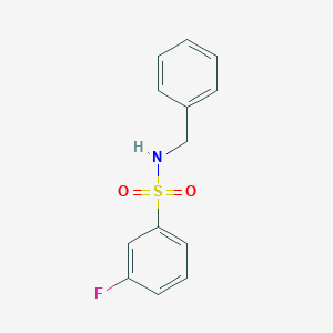 molecular formula C13H12FNO2S B270274 N-benzyl-3-fluorobenzenesulfonamide 
