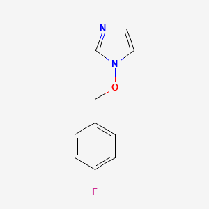 molecular formula C10H9FN2O B2702761 1-[(4-氟苯甲基)氧基]-1H-咪唑 CAS No. 320424-26-8