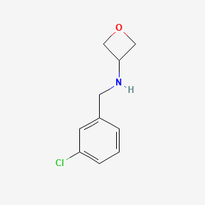 molecular formula C10H12ClNO B2702762 N-(3-Chlorobenzyl)oxetan-3-amine CAS No. 1341489-02-8