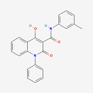 molecular formula C23H18N2O3 B2702766 4-羟基-N-(3-甲基苯基)-2-氧代-1-苯基-1,2-二氢喹啉-3-羧酰胺 CAS No. 946330-86-5
