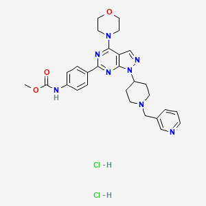 molecular formula C28H34Cl2N8O3 B2702772 WYE 687二盐酸盐 CAS No. 1702364-87-1