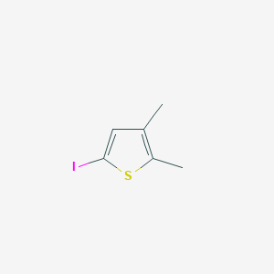 molecular formula C6H7IS B2702779 5-Iodo-2,3-dimethylthiophene CAS No. 16488-64-5