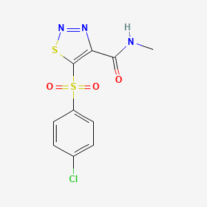 5-[(4-chlorophenyl)sulfonyl]-N-methyl-1,2,3-thiadiazole-4-carboxamide