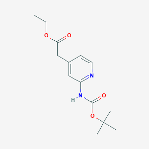 (2-Boc-amino-pyridin-4-yl)-acetic acid ethyl ester