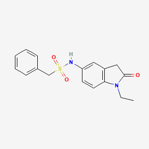 N-(1-ethyl-2-oxo-2,3-dihydro-1H-indol-5-yl)-1-phenylmethanesulfonamide