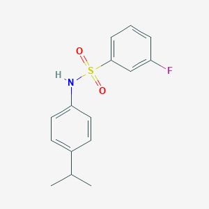 molecular formula C15H16FNO2S B270280 3-fluoro-N-(4-isopropylphenyl)benzenesulfonamide 