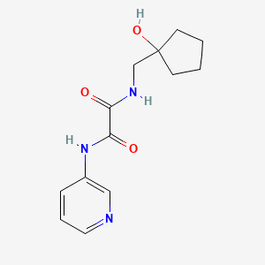 molecular formula C13H17N3O3 B2702816 N1-((1-羟基环戊基)甲基)-N2-(吡啶-3-基)草酰胺 CAS No. 1251565-24-8