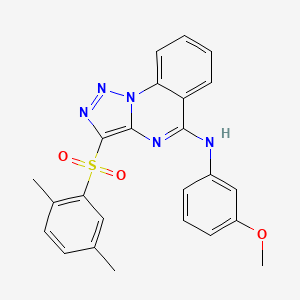 3-[(2,5-dimethylphenyl)sulfonyl]-N-(3-methoxyphenyl)[1,2,3]triazolo[1,5-a]quinazolin-5-amine
