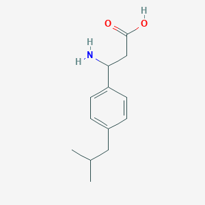 3-amino-3-[4-(2-methylpropyl)phenyl]propanoic Acid