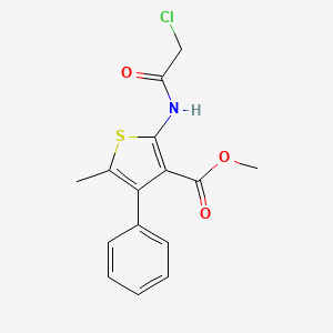 Methyl 2-[(chloroacetyl)amino]-5-methyl-4-phenylthiophene-3-carboxylate