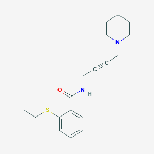 2-(ethylthio)-N-(4-(piperidin-1-yl)but-2-yn-1-yl)benzamide