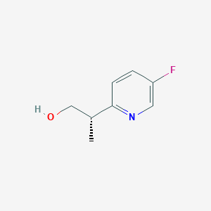 molecular formula C8H10FNO B2702881 (2S)-2-(5-Fluoropyridin-2-yl)propan-1-ol CAS No. 2248202-14-2