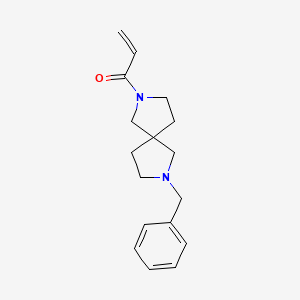 molecular formula C17H22N2O B2702907 1-(7-Benzyl-2,7-diazaspiro[4.4]nonan-2-yl)prop-2-en-1-one CAS No. 2191110-79-7