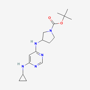 tert-Butyl 3-((6-(cyclopropylamino)pyrimidin-4-yl)amino)pyrrolidine-1-carboxylate