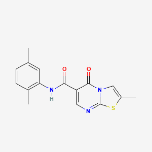 molecular formula C16H15N3O2S B2702944 N-(2,5-dimethylphenyl)-2-methyl-5-oxo-5H-thiazolo[3,2-a]pyrimidine-6-carboxamide CAS No. 896340-32-2