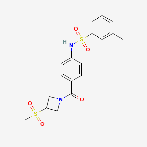 N-(4-(3-(ethylsulfonyl)azetidine-1-carbonyl)phenyl)-3-methylbenzenesulfonamide