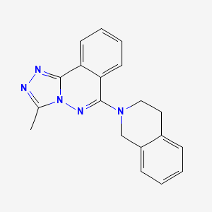 molecular formula C19H17N5 B2702956 6-(3,4-Dihydroisoquinolin-2(1h)-Yl)-3-Methyl-[1,2,4]triazolo[3,4-A]phthalazine CAS No. 915926-66-8
