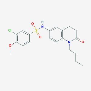 molecular formula C20H23ClN2O4S B2702957 N-(1-丁基-2-氧代-1,2,3,4-四氢喹啉-6-基)-3-氯-4-甲氧基苯磺酰胺 CAS No. 946326-15-4