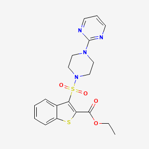 Ethyl 3-{[4-(pyrimidin-2-yl)piperazin-1-yl]sulfonyl}-1-benzothiophene-2-carboxylate