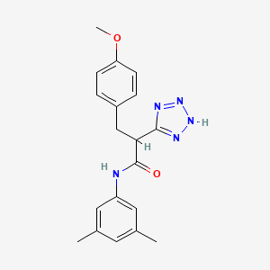 N-(3,5-dimethylphenyl)-3-(4-methoxyphenyl)-2-(2H-tetrazol-5-yl)propanamide