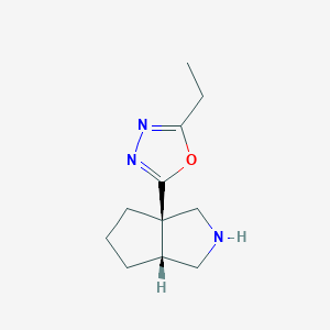 2-[(3Ar,6aR)-2,3,4,5,6,6a-hexahydro-1H-cyclopenta[c]pyrrol-3a-yl]-5-ethyl-1,3,4-oxadiazole
