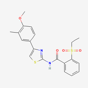 2-(ethylsulfonyl)-N-(4-(4-methoxy-3-methylphenyl)thiazol-2-yl)benzamide