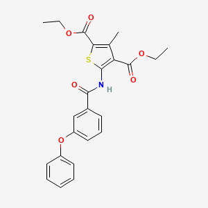 Diethyl 3-methyl-5-[(3-phenoxybenzoyl)amino]thiophene-2,4-dicarboxylate