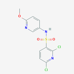 molecular formula C11H9Cl2N3O3S B2703020 2,6-dichloro-N-(6-methoxypyridin-3-yl)pyridine-3-sulfonamide CAS No. 1259147-53-9