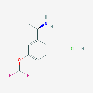 (1R)-1-[3-(difluoromethoxy)phenyl]ethan-1-amine hydrochloride
