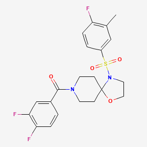 8-(3,4-Difluorobenzoyl)-4-[(4-fluoro-3-methylphenyl)sulfonyl]-1-oxa-4,8-diazaspiro[4.5]decane