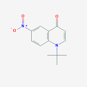 molecular formula C13H14N2O3 B2703067 1-Tert-butyl-6-nitroquinolin-4-one CAS No. 2222511-92-2