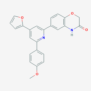 6-[4-(2-furyl)-6-(4-methoxyphenyl)-2-pyridinyl]-2H-1,4-benzoxazin-3(4H)-one