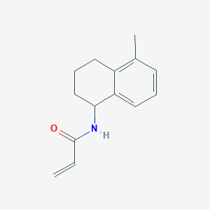 molecular formula C14H17NO B2703087 N-(5-Methyl-1,2,3,4-tetrahydronaphthalen-1-yl)prop-2-enamide CAS No. 2305315-74-4