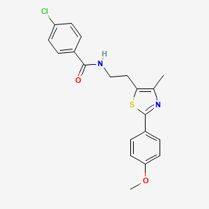 4-chloro-N-{2-[2-(4-methoxyphenyl)-4-methyl-1,3-thiazol-5-yl]ethyl}benzamide