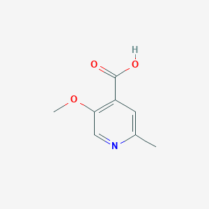 molecular formula C8H9NO3 B2703091 5-Methoxy-2-methylisonicotinic acid CAS No. 1211578-07-2