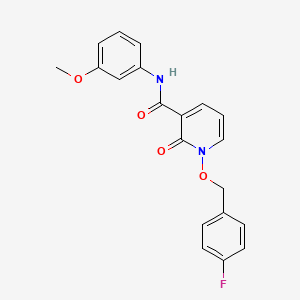 1-[(4-fluorophenyl)methoxy]-N-(3-methoxyphenyl)-2-oxopyridine-3-carboxamide