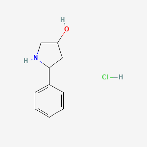 molecular formula C10H14ClNO B2703094 5-Phenylpyrrolidin-3-ol hydrochloride CAS No. 1888920-18-0
