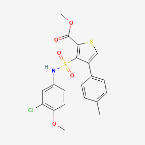 Methyl 3-[(3-chloro-4-methoxyphenyl)sulfamoyl]-4-(4-methylphenyl)thiophene-2-carboxylate