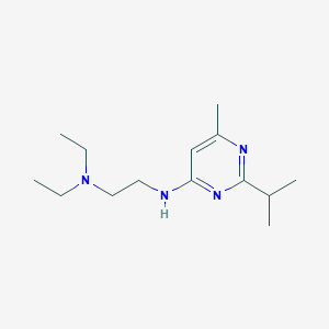 molecular formula C14H26N4 B2703097 N~1~,N~1~-diethyl-N~2~-(2-isopropyl-6-methyl-4-pyrimidinyl)-1,2-ethanediamine CAS No. 383147-64-6