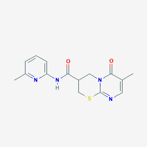 7-methyl-N-(6-methylpyridin-2-yl)-6-oxo-2,3,4,6-tetrahydropyrimido[2,1-b][1,3]thiazine-3-carboxamide