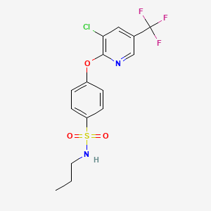 4-{[3-chloro-5-(trifluoromethyl)-2-pyridinyl]oxy}-N-propylbenzenesulfonamide