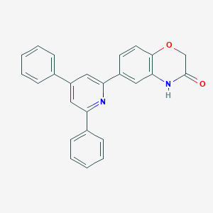 molecular formula C25H18N2O2 B270313 6-(4,6-diphenyl-2-pyridinyl)-2H-1,4-benzoxazin-3(4H)-one 