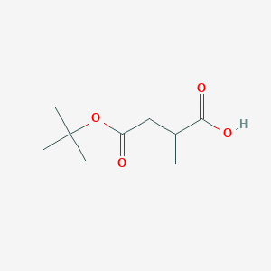 molecular formula C9H16O4 B2703150 4-(Tert-butoxy)-2-methyl-4-oxobutanoic acid CAS No. 76904-18-2