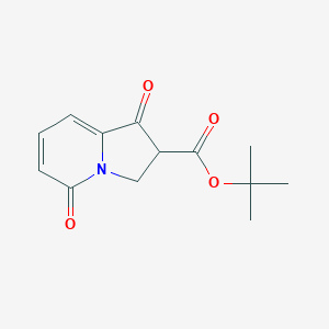 molecular formula C13H15NO4 B2703162 tert-Butyl 1,5-dioxo-1,2,3,5-tetrahydroindolizine-2-carboxylate CAS No. 2228664-35-3