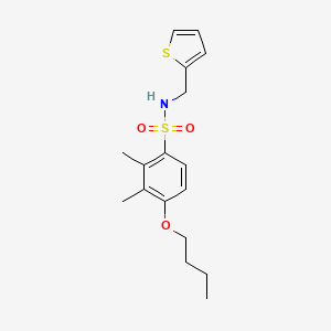 [(4-Butoxy-2,3-dimethylphenyl)sulfonyl](2-thienylmethyl)amine