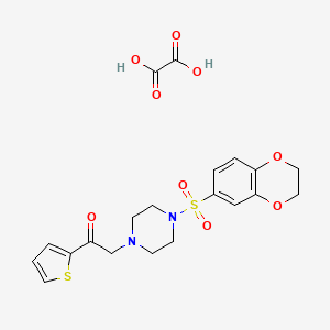 2-(4-((2,3-Dihydrobenzo[b][1,4]dioxin-6-yl)sulfonyl)piperazin-1-yl)-1-(thiophen-2-yl)ethanone oxalate